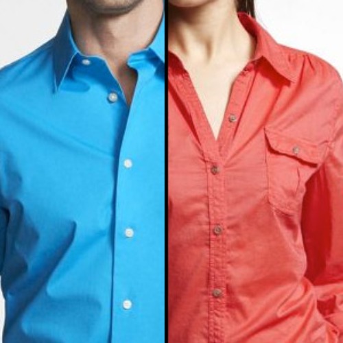 men vs women shirt buttons -